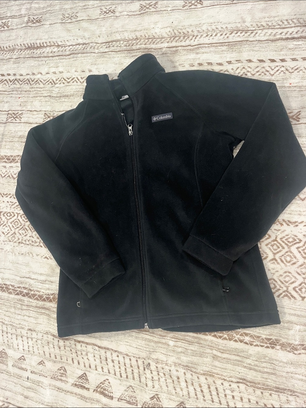Columbia Kids Black Full-Zip Fleece Jacket XL